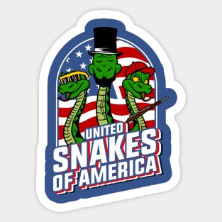 United Snakes Of America Sticker
